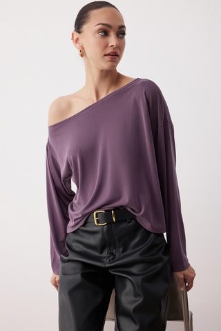 Blusa regular - Violeta