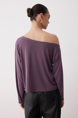 Blusa regular - Violeta