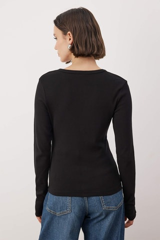 Casaco de malha slim - Preto