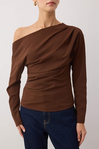 Blusa slim - Castanho