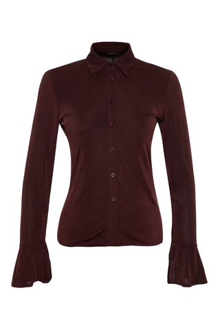 Camisa slim - Bordô