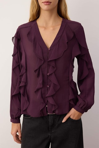 Camisa regular - Bordô