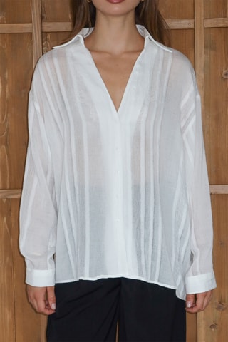 Camisa regular - Branco