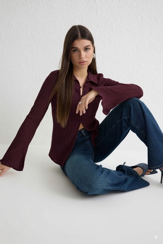 Camisa slim - Violeta