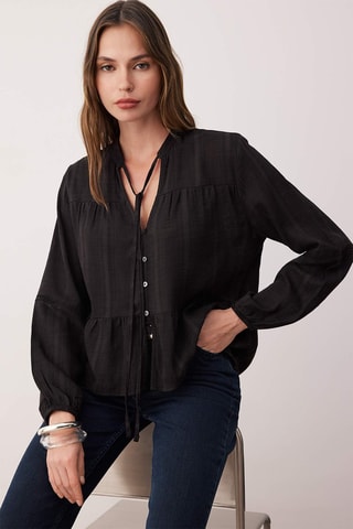 Camisa regular - Preto