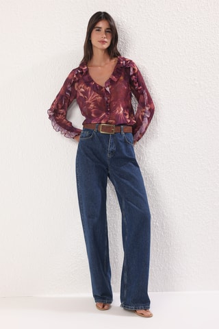 Camisa regular - Violeta