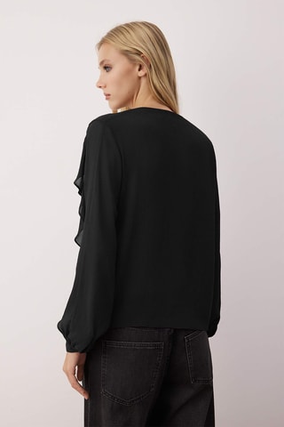 Camisa regular - Preto