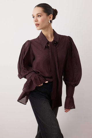 Camisa regular - Bordô