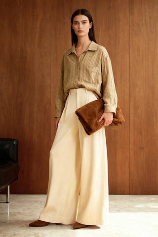 Camisa relaxed - Bege