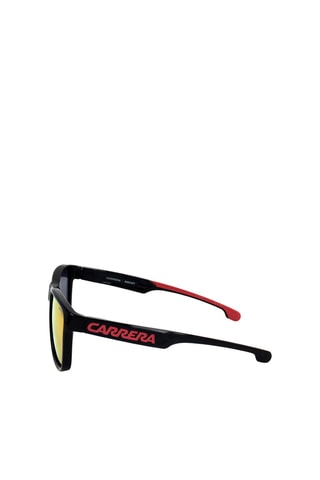 Lunettes de soleil homme - Verres effet miroir - Catégorie 3 - Rouge et noir - Carrera