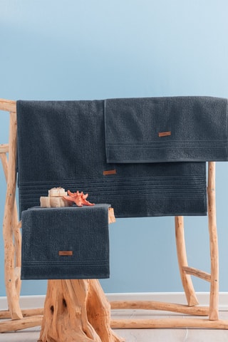 3 Handdoeken Wellness - Antraciet