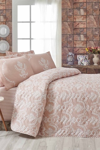 Set Katoenen Sprei 48 Draad/cm² Pure - Wit