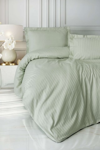 Katoensatijnen Overtrekset 211 Draad/cm² - Lichtgroen