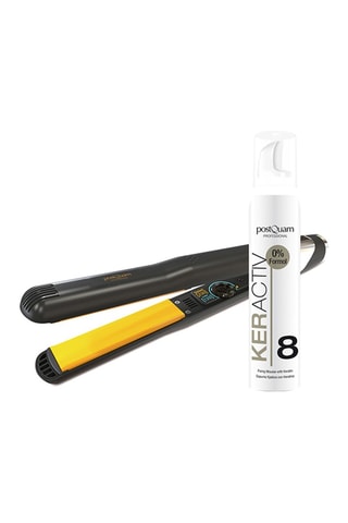 Lisseur Gold Styler Keratiner et Spray à la kératine - 200 ml