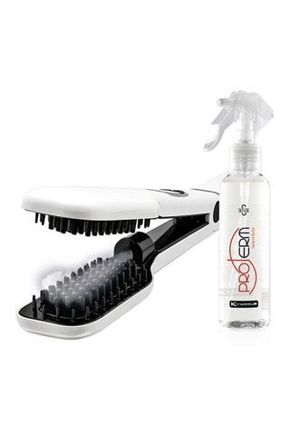Brosse lissante Steam Brush Pro 2.0 et protecteur thermique - 150 ml 