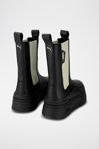 Bottines Chelsea plateformes en cuir Mayze Stack - Noir - Puma
