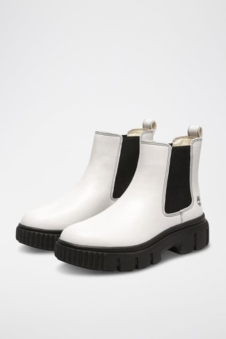 Bottines Chelsea en cuir Greyfield - Blanc - Timberland