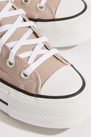 Baskets montantes plateformes - Vieux rose