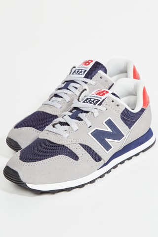 Baskets 373 en nubuck  - Gris clair