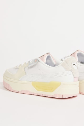 Baskets plateformes en cuir - Blanc