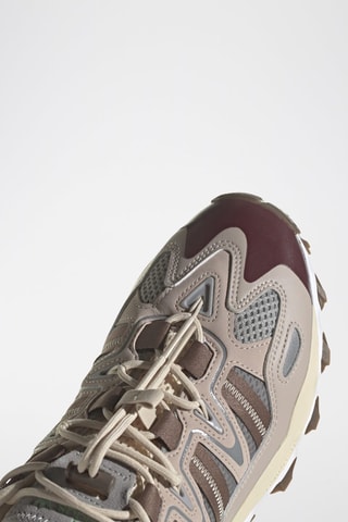 Sneakers en nubuck Hyperturf - Taupe et bordeaux