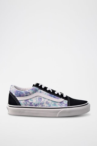 Baskets en cuir tie and dye Old Skool - Noir et violet - Vans