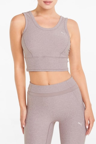 Débardeur court Studio yogini luxe - Violet - Puma