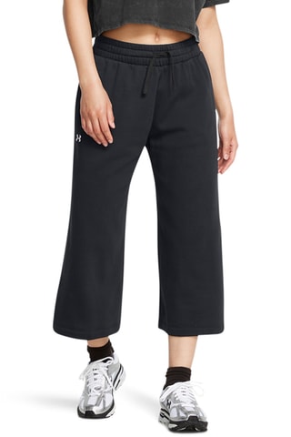 Pantalon Wide-leg polaire Rival - Noir