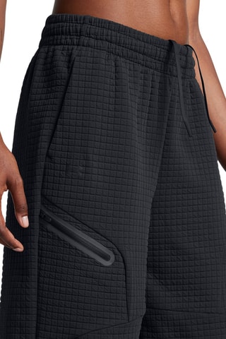 Pantalon wide legs polaire Unstoppable Grid - Noir