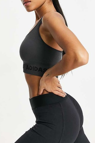 Brassière de sport Aeroknit Seamless - Gris - Adidas