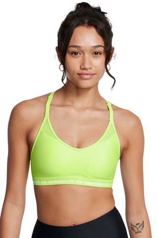 Brassière d’entrainement push-up Crossback Low - Vert fluo