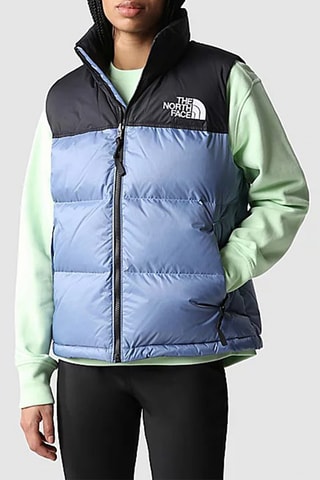 Doudoune à capuche sans manches 1996 Retro Nuptse - Bleu