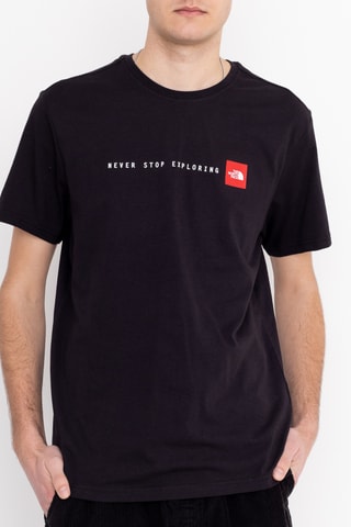 T-shirt Never Stop Exploring - Noir