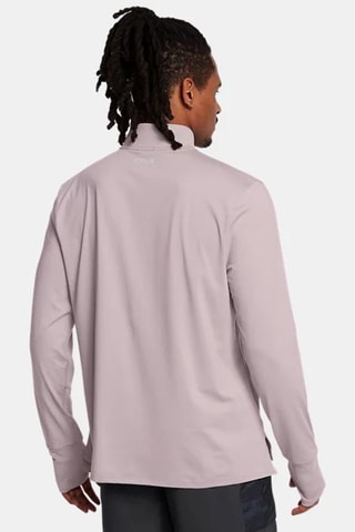 T-shirt manches longues Trail Run Quarter Zip - Rose pâle