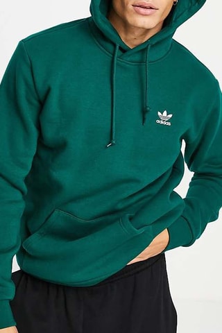 Sweat à capuche Essentials - Vert foncé - Adidas