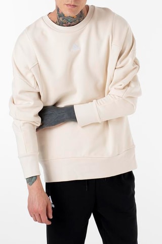 Sweat d’entraînement Lounge - Blanc et beige - Adidas