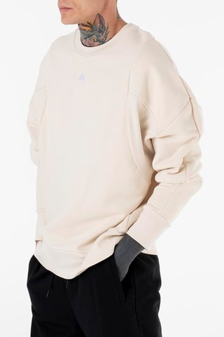 Sweat d’entraînement Lounge - Blanc et beige - Adidas