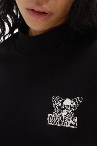 Sweat SKULLYFLY LS MOCK NECK - Noir