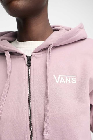 Sweat à capuche Drop V Crop - Rose - Vans