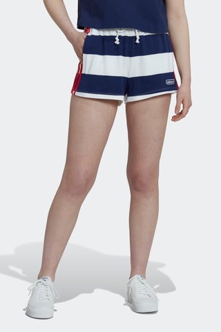 Short Resort Striped - Blanc et bleu marine - Adidas