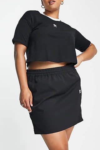 Minifalda de talle alto Originals Plus - Negro - Adidas