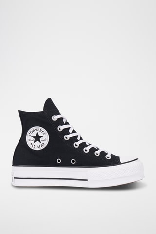 Tennis montantes plateformes Chuck Taylor All Star - Noir