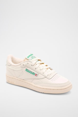 Chaussures d’entraînement en cuir Club C 1985 TV - Ecru