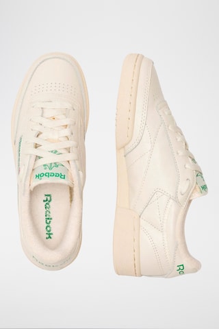 Chaussures d’entraînement en cuir Club C 1985 TV - Ecru