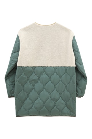 Veste réversible Borg Mix Liner - Vert olive