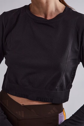 Crop top Evoknit - Noir