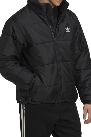 Doudoune à capuche Trefoil Essentials - Noir