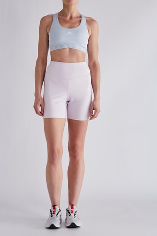 Cycliste d'entraînement taille haute Hyperglam 3 - Rose poudré et blanc