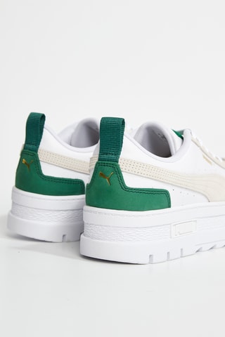 Baskets plateformes en cuir Mayze Stack - Blanc