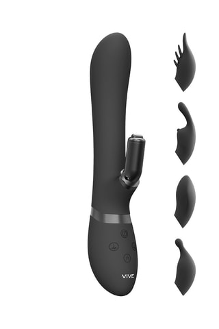 Vibromasseur Rabbit Chou - Noir - 22,3 cm